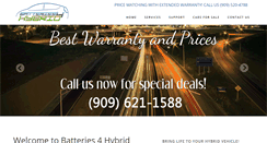 Desktop Screenshot of batteries4hybrid.com